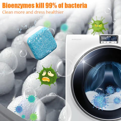 🔥 Powerful Washer Deep Cleaner Tablets – Eliminate Hidden Bacteria & Bad Smells Fast